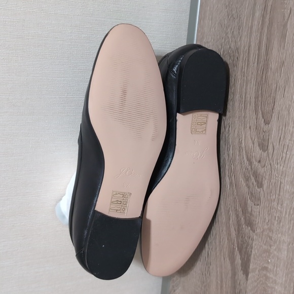 J. Crew Cecile Loafers Black Leather US 8.5 New w/o Box - Picture 4 of 7